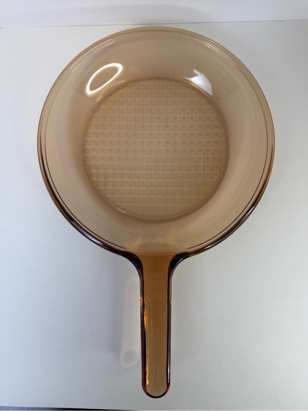 vintage Corning Visions amber 10” skillet